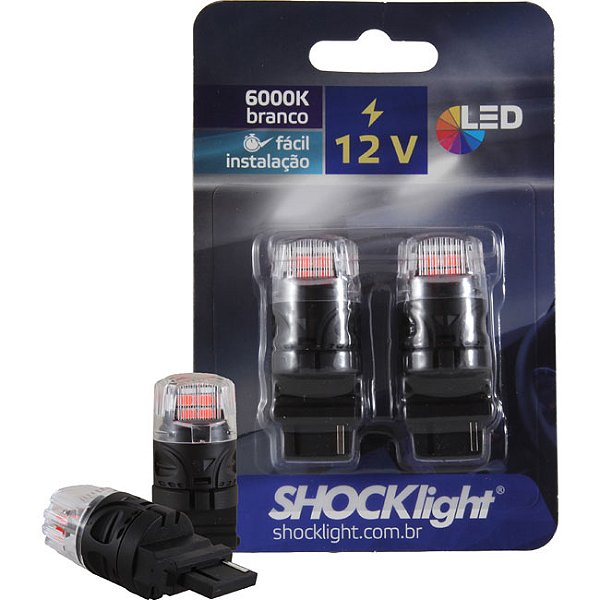 LED T25 - 16 LEDS - 2835/4216  1-POLO 12V VERMELHO