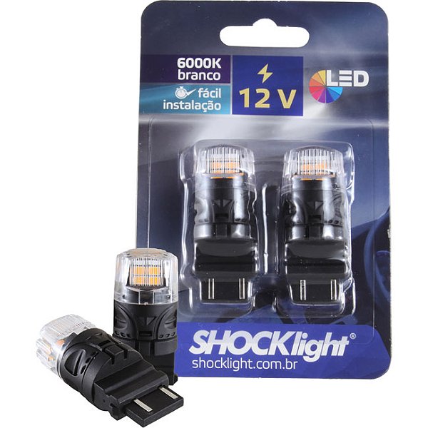 LED T25 - 16 LEDS - 2835/4216  2-POLOS 12V LARANJA