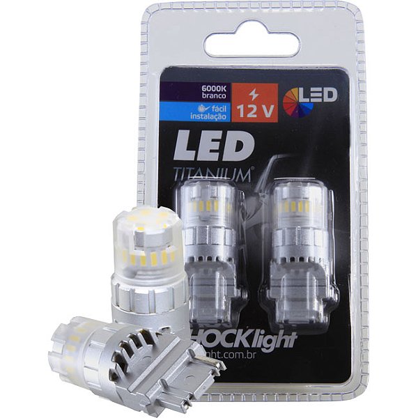LED T25 - TITANIUM 23 SMD-4014/3030 - 1 POLO 12V BRANCO