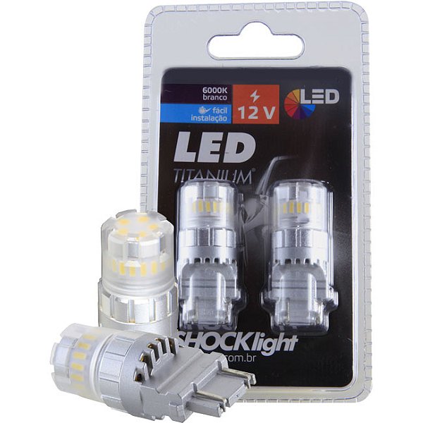 LED T25 - TITANIUM 23 SMD-4014/3030 - 2 POLOS 12V BRANCO