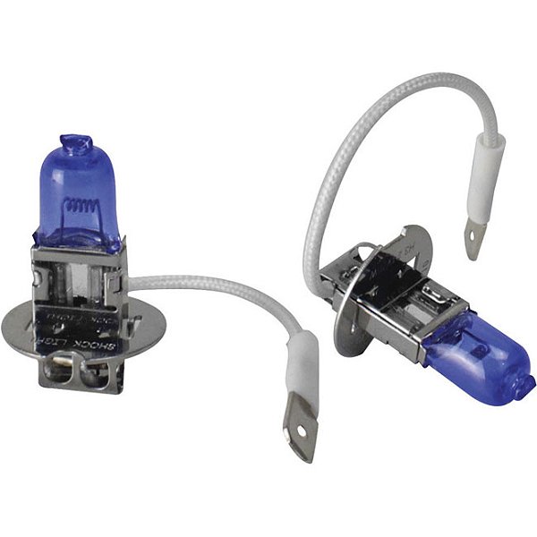 LÂMPADA HALOGENA SUPER BRANCA H3 12V 55W