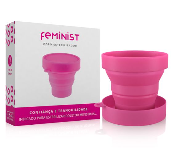 Copo Esterilizador em Silicone para Coletor Menstrual Feminist - Cores Sortidas