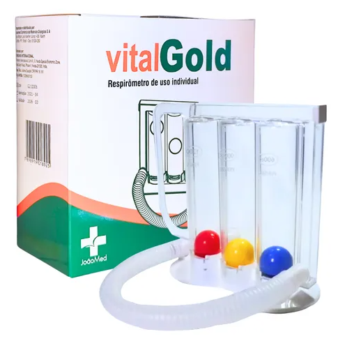 Exercitador Respiratório Pulmonar Adulto 1,2 L Vitalgold