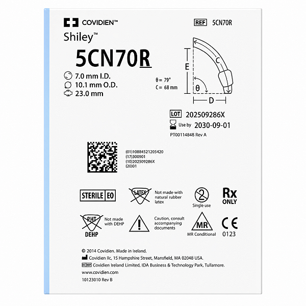 Cânula de Traqueostomia Shiley Flex 5CN70R TaperGuard Covidien
