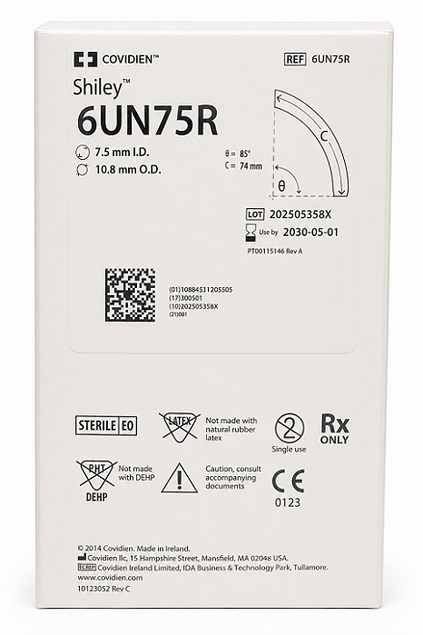 Cânula de Traqueostomia Shiley Flex 6UN75R Sem Cuff com Cânula Interna Reutilizável Covidien