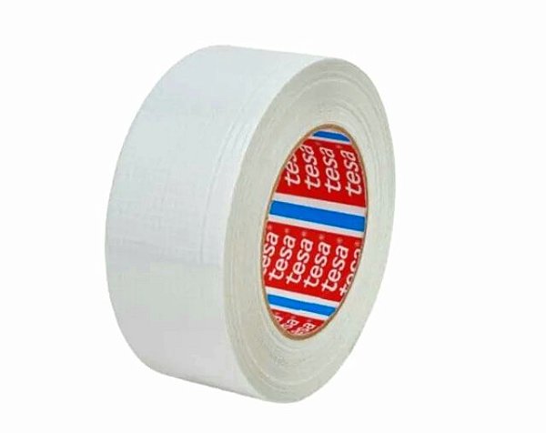 Fita Tecido Gaffer Tape Branca Tesa 48mm x 50m