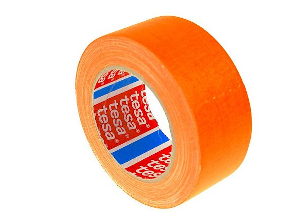 Fita Gaffer Tape Laranja Fluor 48mm x 25m