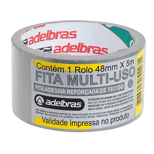 Fita Silver Tape Adelbras 48mmx5m