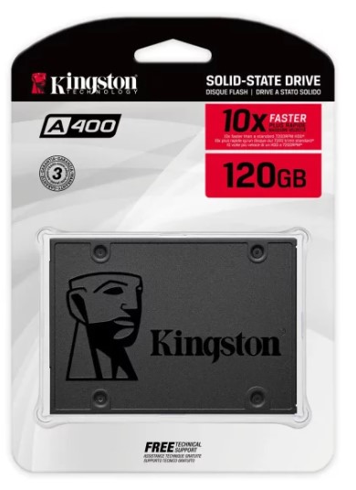 DISCO SÓLIDO INTERNO KINGSTON 120GB PRETO