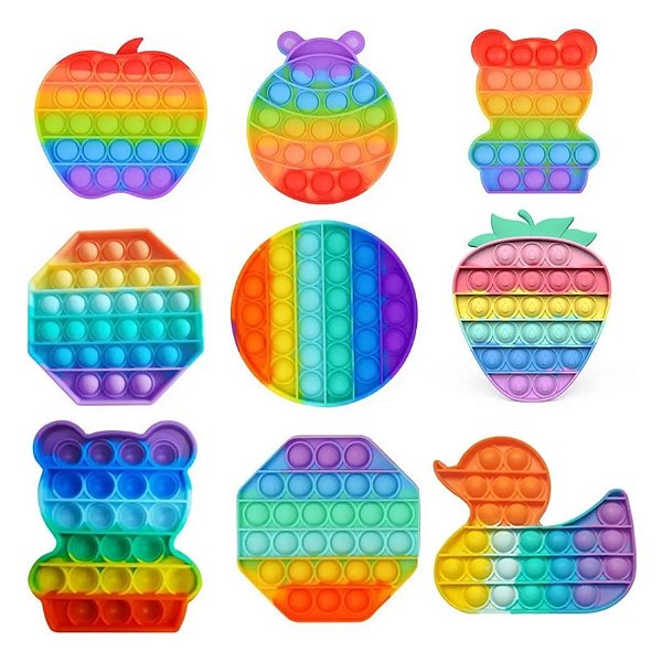 Fidget Toy Brinquedo Antistress Bolha Sensorial – Pop It