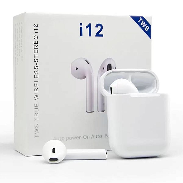 Fone de Ouvido Wireless i12 TWS