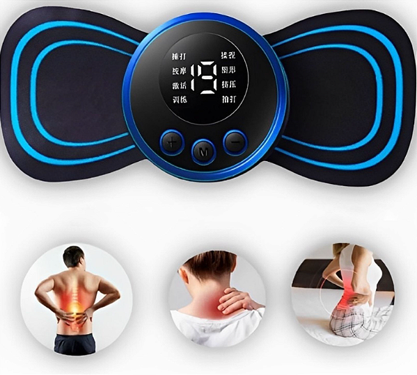 Mini Massageador de Cervical Elétrico Portátil Alivia Dores Corpo Pescoço