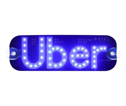 Placa Led Usb Veicular Uber Kapbom - Ka-1129
