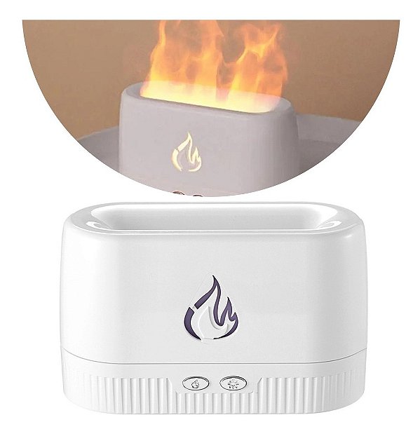 Difusor Aromatizador Umidificador Chamas Ar Óleos Essenciais