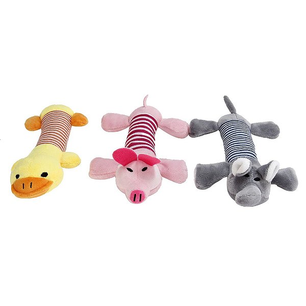 Brinquedo De Pelucia Com apito Para Caes cachorro pets – Patinho