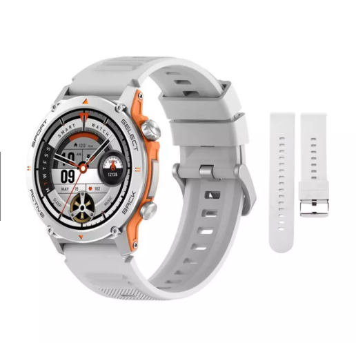 Smartwatch Peje ZW13 A Prova D'água Amoled Pulseira Extra - Prata