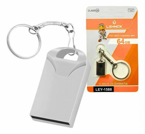 Pen Drive Chaveiro Mini 64GB Lehmox