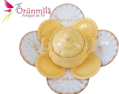 Iba de Oxum Borda dourada