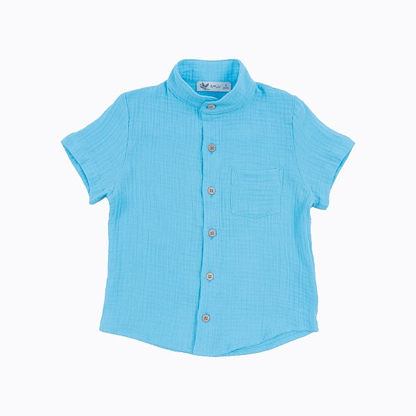 Camisa Bento - Azul piscina