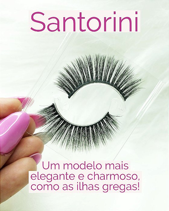 Cílios Postiços de Luxo - Modelo Santorini