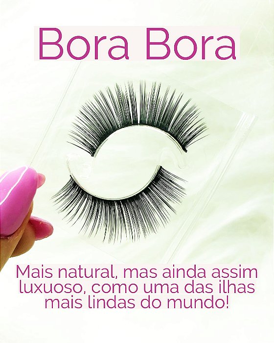 Cílios Postiços de Luxo - Modelo Bora Bora