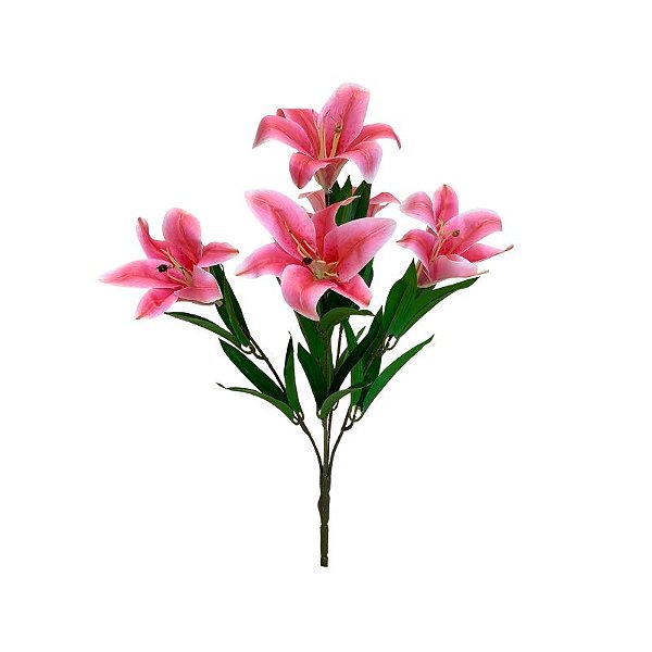 BUQUE DE LIRIO ROSA 3D BK-0122RS