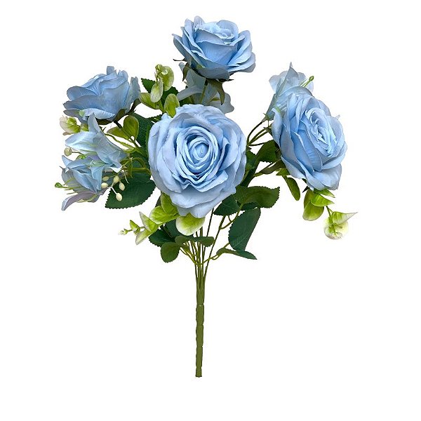 BUQUE ROSA C/LIRIO AZUL FG-0030AZ