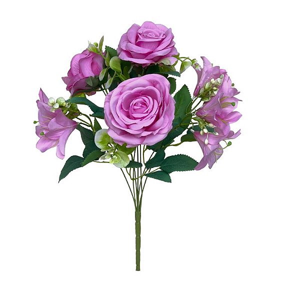 BUQUE ROSA C/LIRIO LILAS FG-0030LS