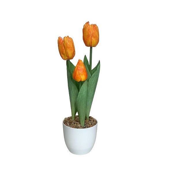 ARRANJO DE TULIPA LARANJA FF-0036LR