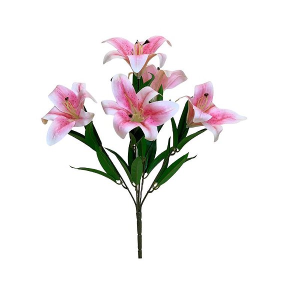 BUQUE DE LIRIO ROSA CLARO 3D BK-0122RC