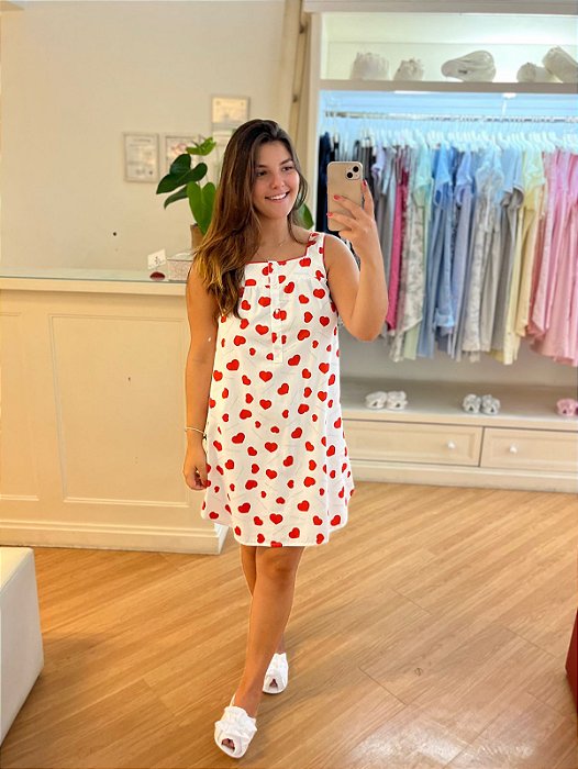 Camisola Suzy Branca com coração