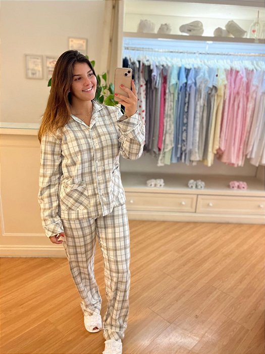 Pijama Flanela Xadrez
