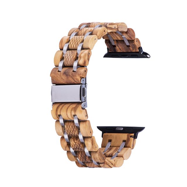 Pulseira de madeira para Relógio Apple watch luxuoso- Bobo Bird-BIOVERDE- Elegância Ecológica