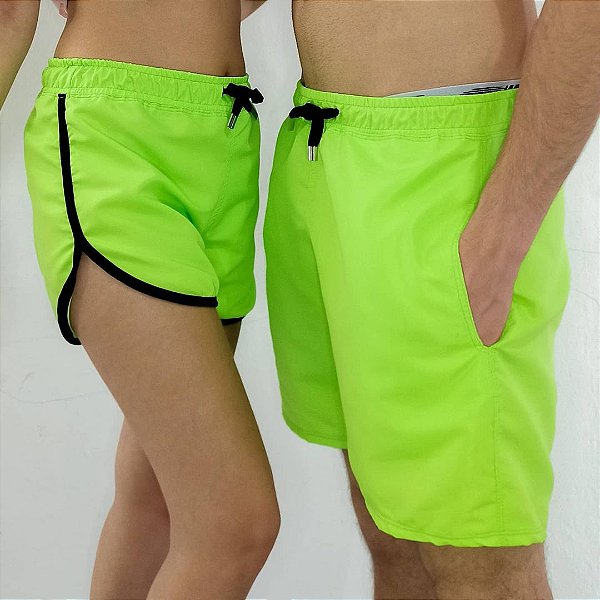 Kit Casal Moscow Tactel Liso Verde Neon