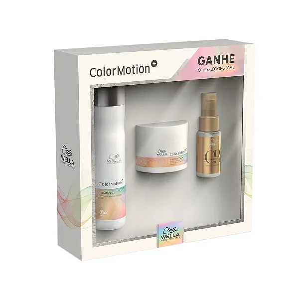 Kit Color Motion - Shampoo + Condicionador Color Motion + Oil Reflections - Wella