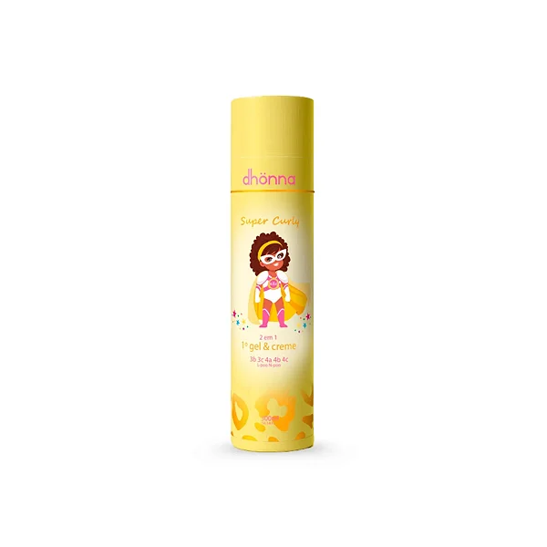 Super Curly - 2 em 1 Gel&Creme Infantil - Dhonna - 300ml