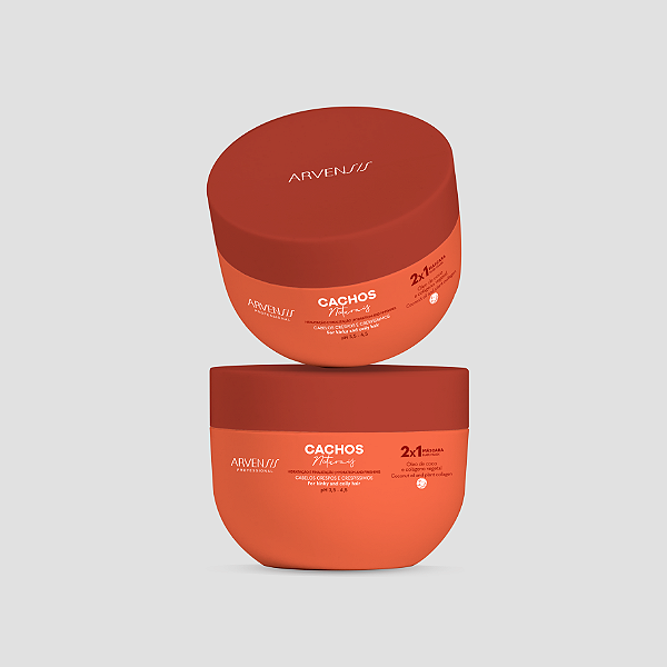 Cachos Naturais - Máscara 2 em 1 - Crespos e Crespíssimos - Arvensis - 500g
