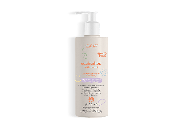 Cachinhos Naturais - Ativador (Ondulados e Cacheados) - Arvensis - 300ml