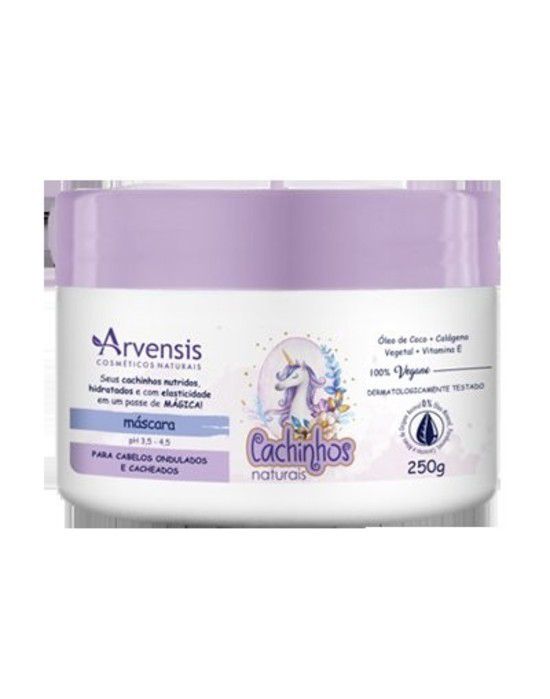 Cachinhos Naturais - Máscara (Ondulados e Cacheados) - Arvensis - 250g