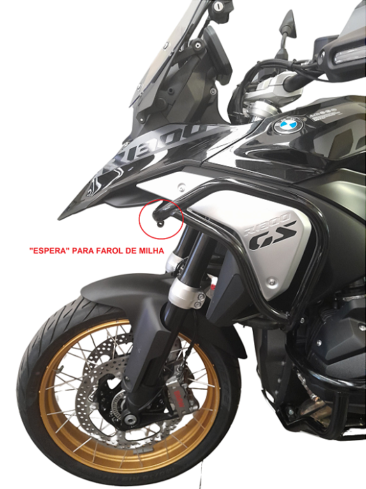 Protetor de Carenagem R1300gs COM espera para farol de milha Preto Fosco ou Semi brilho Mototop
