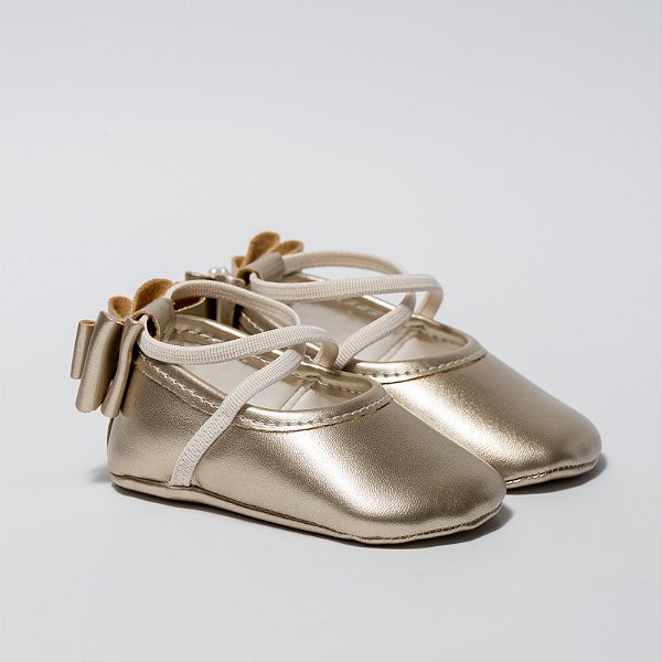 SAPATILHA BAILARINA - COR OURO - LINHA BABY