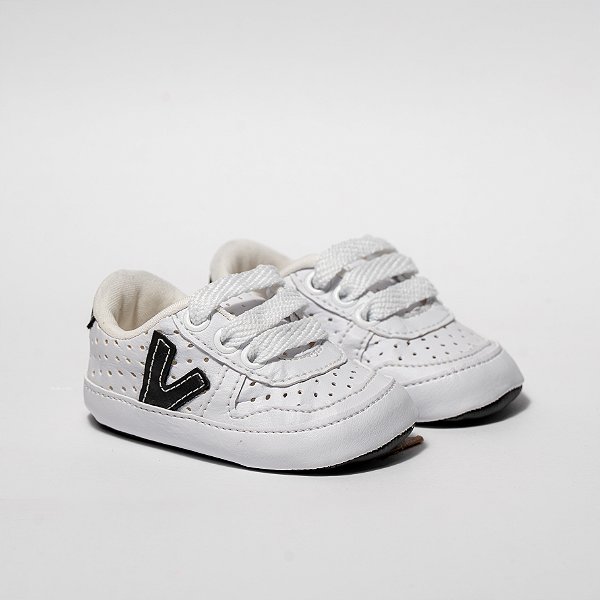 TENIS STARZINHO VISION - COR BRANCO C/  PRETO  - LINHA BABY