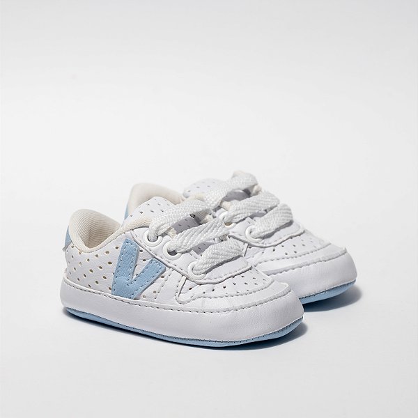 TENIS STARZINHO VISION - COR BRANCO C/ AZUL BEBE - LINHA BABY