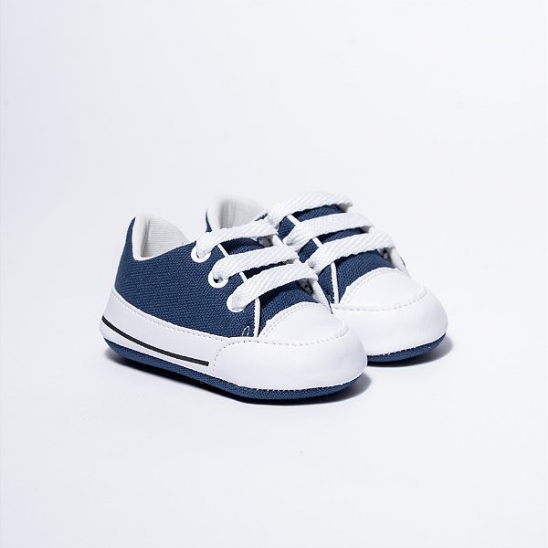 STARZINHO CANO BAIXO - COR AZUL MARINHO - MATERIAL LONA - LINHA BABY