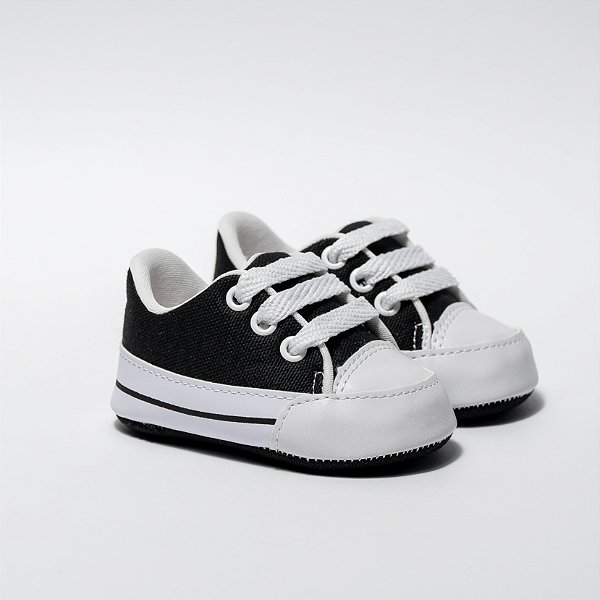 STARZINHO CANO BAIXO - COR PRETO - MATERIAL LONA - LINHA BABY