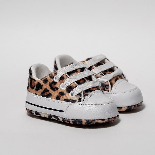 STARZINHO CANO BAIXO - COR ESTAPADO ANIMAL PRINT (ONCINHA) - MATERIAL LONA - LINHA BABY