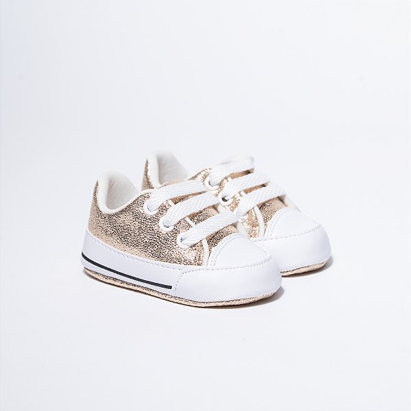 STARZINHO CANO BAIXO - COR CROCO OURO LIGHT - MATERIAL CROCO - LINHA BABY