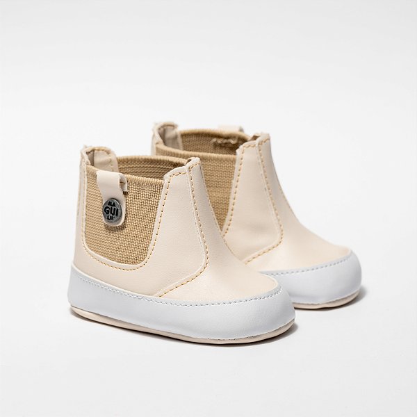 BOTA PARIS MENINO - COR MARFIM - LINHA BABY