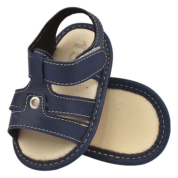 SANDÁLIA MASCULINA - MODELO FRANCISCANA - COR MARINHO - LINHA BABY