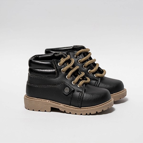 COTURNO MENINO - COR PRETO - LINHA KIDS